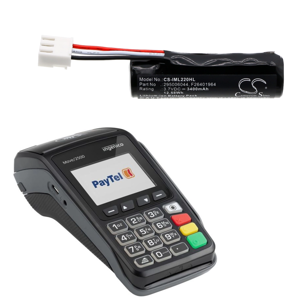 Batterier för betalningsterminaler Ingenico iWL250 GPRS