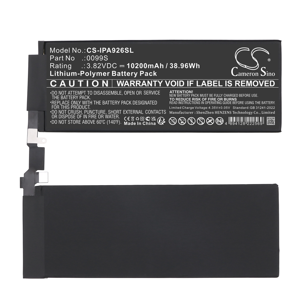 Batterier för surfplattor Apple CS-IPA926SL