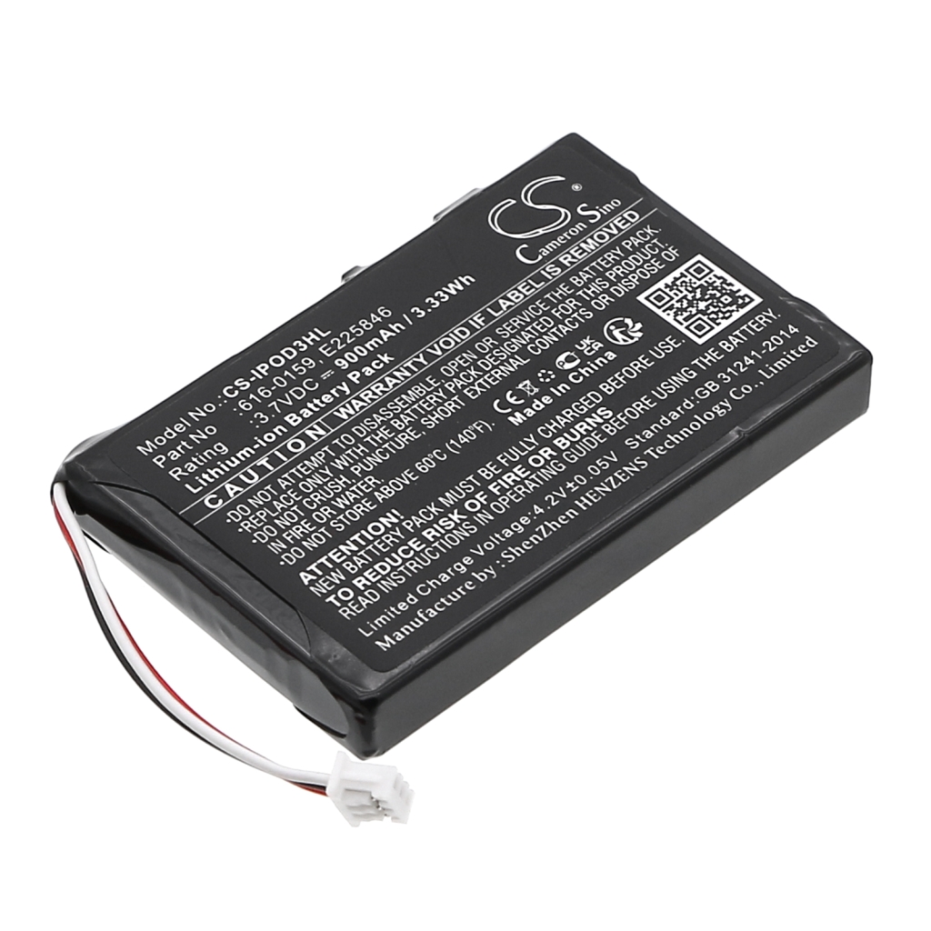 Batterier till MP3-spelare Apple CS-IPOD3HL