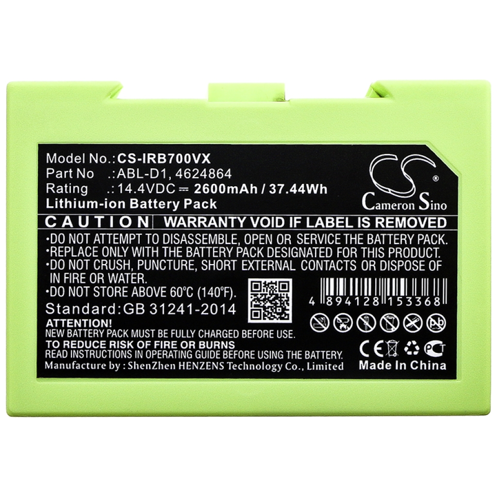 iRobot Batterier till dammsugare CS-IRB700VX