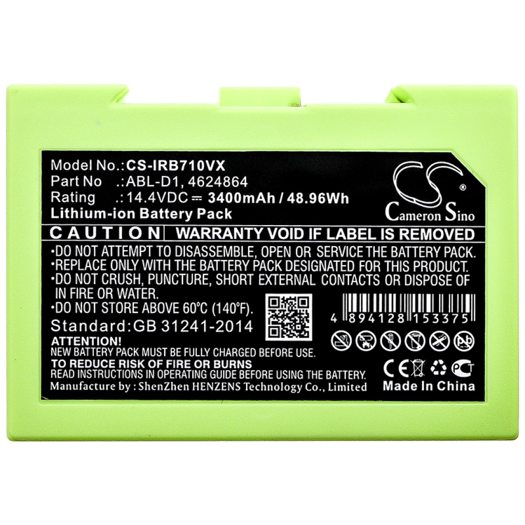 Batterier till dammsugare iRobot i3