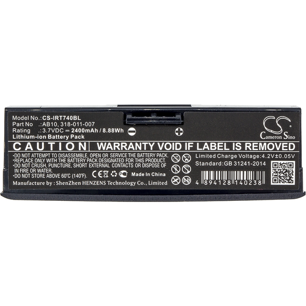 Batterier för skanner Intermec CS-IRT740BL