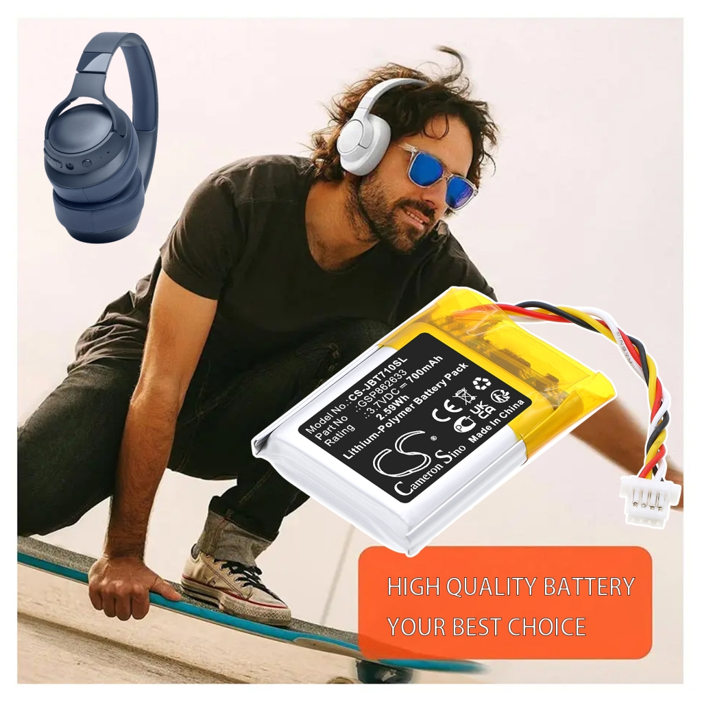 Batterier för trådlösa hörlurar och headsets Jbl CS-JBT710SL