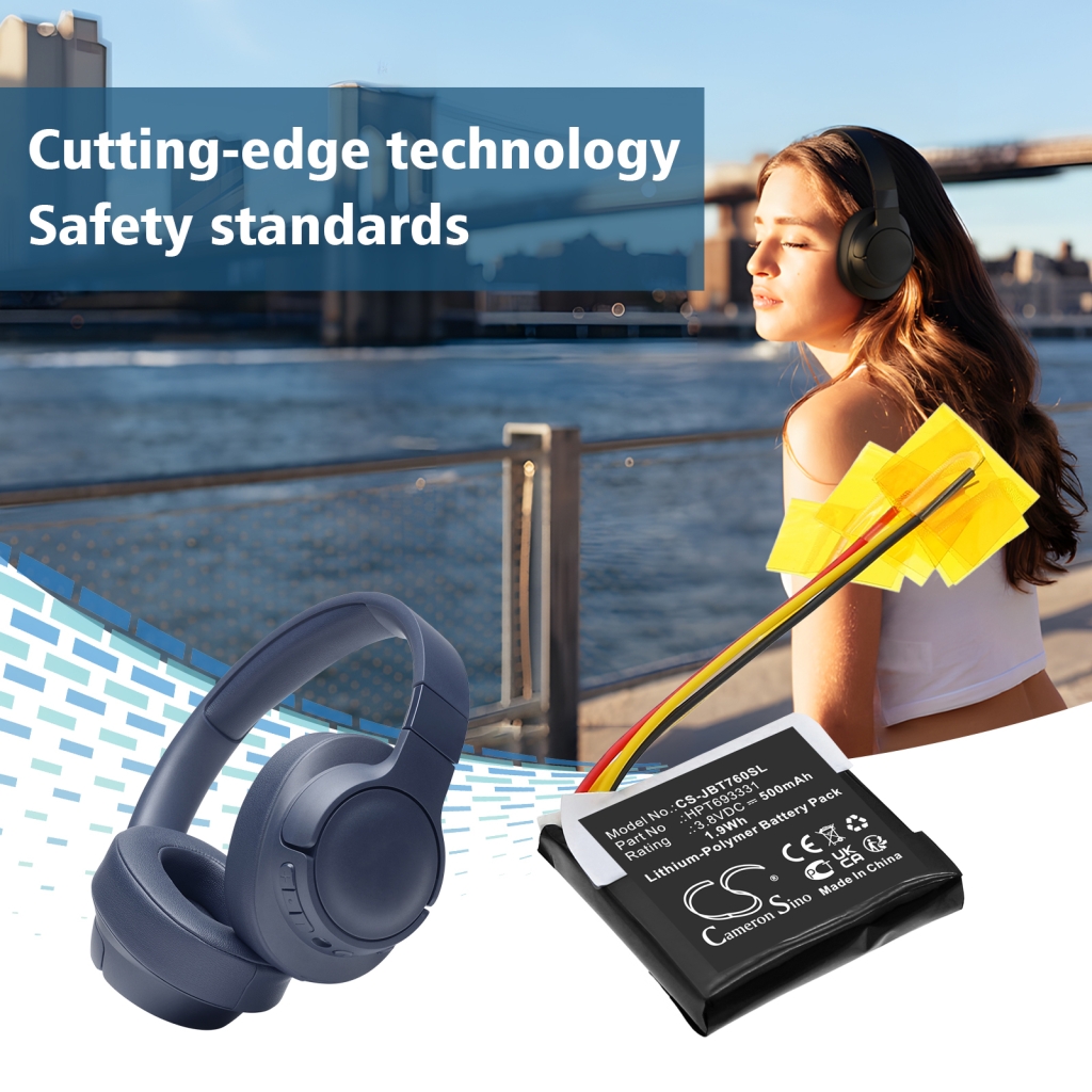 Batterier för trådlösa hörlurar och headsets Jbl CS-JBT760SL