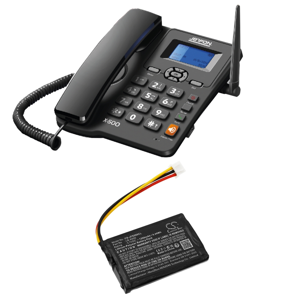 Batterier till trådlösa telefoner Jetfon CS-JFX500CL