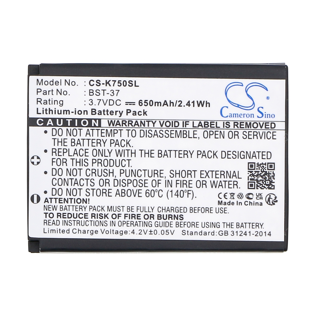 Mobile Phone Battery Sony Ericsson K510a