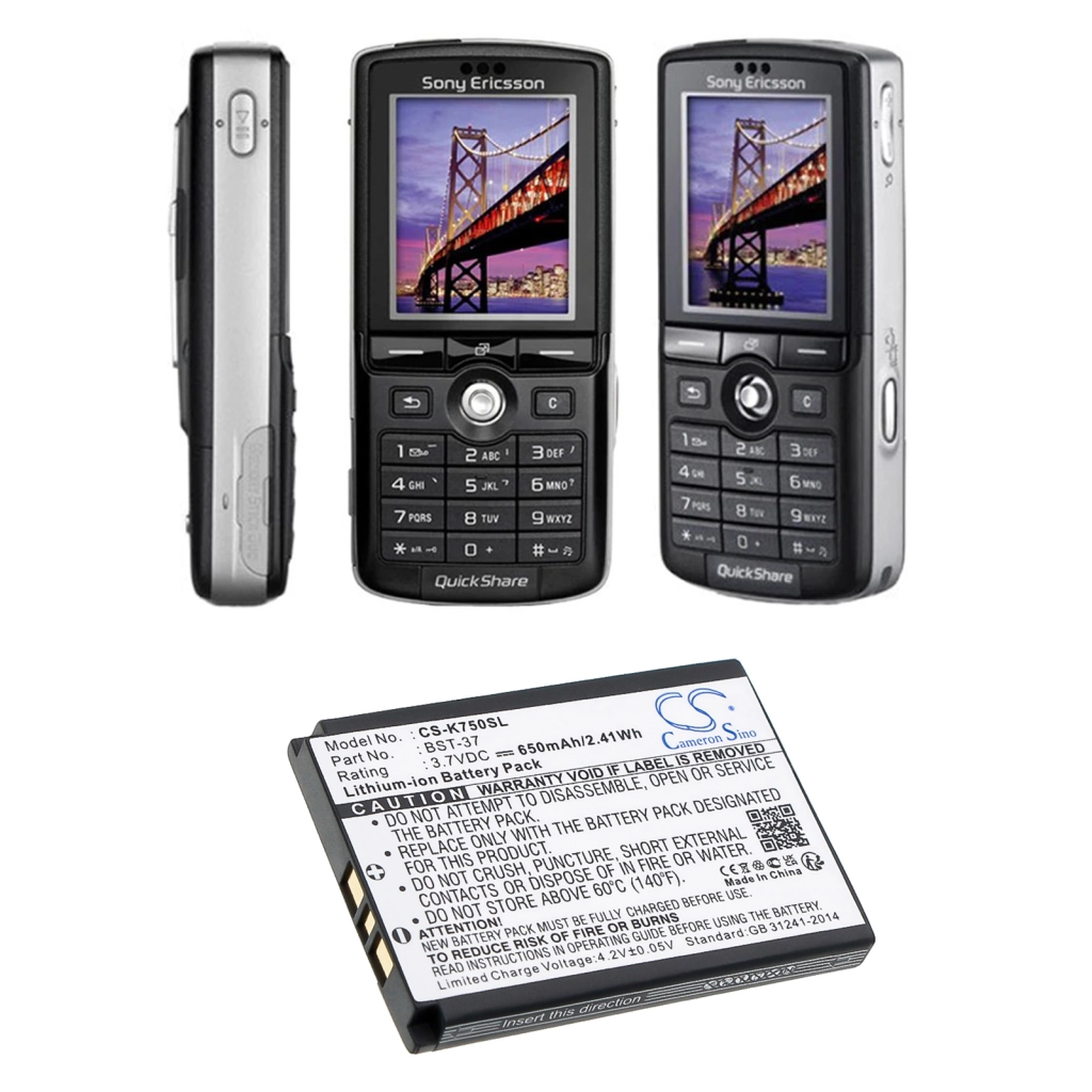 Batterier till mobiltelefoner Sony Ericsson J210i