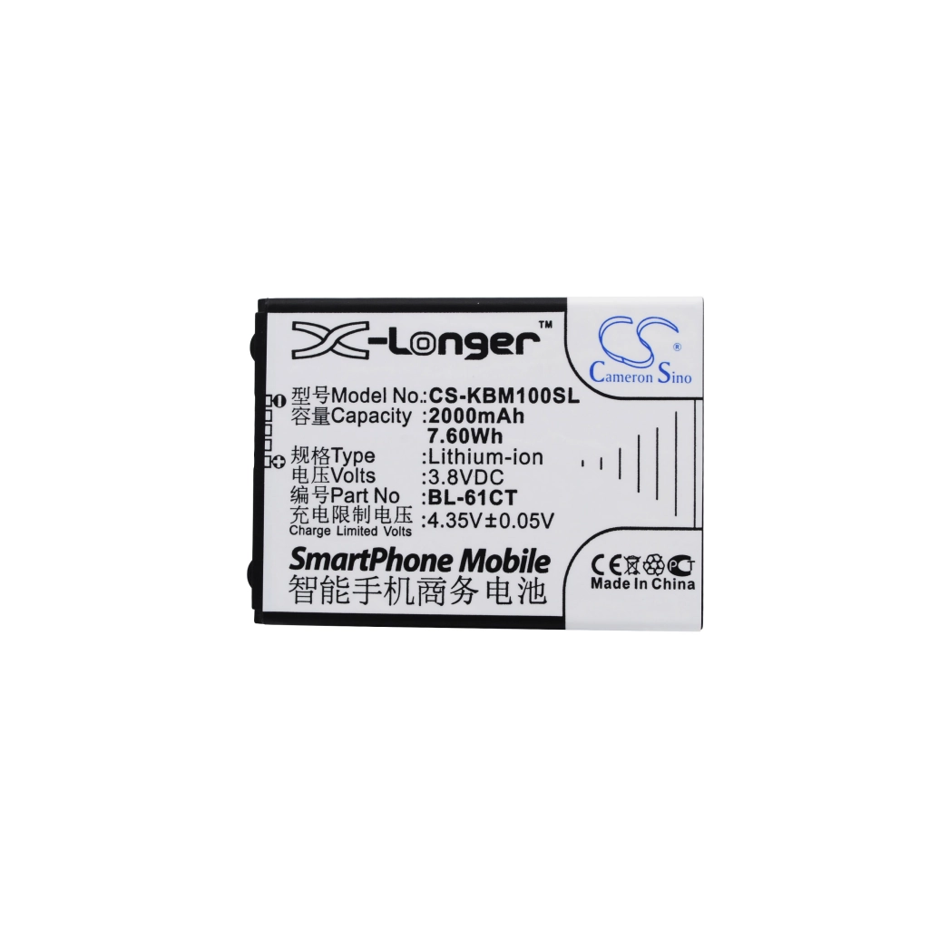 Batterier till mobiltelefoner KOOBEE CS-KBM100SL