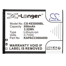 Kompatibel batteribyte för Kap else KAPACC0084090