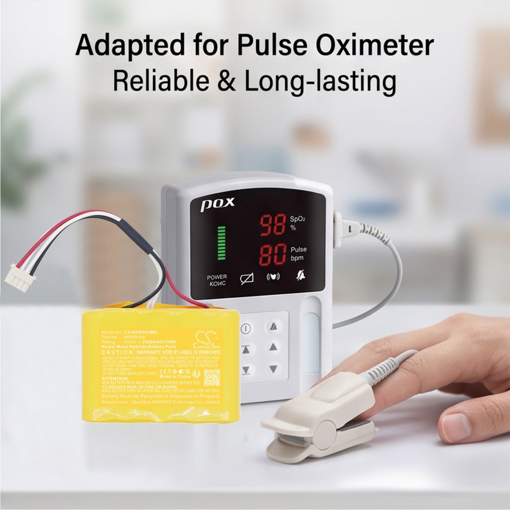 Batterier kompatibel med KTPS GMMC pulse oximeter CS-KGP001MD