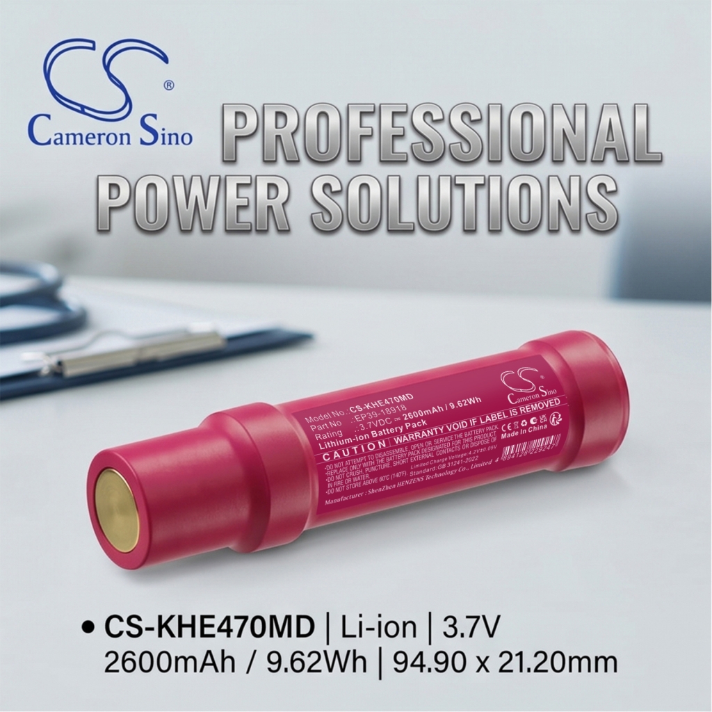 Batterier kompatibel med Keeler EE470009 EE470009 CS-KHE470MD