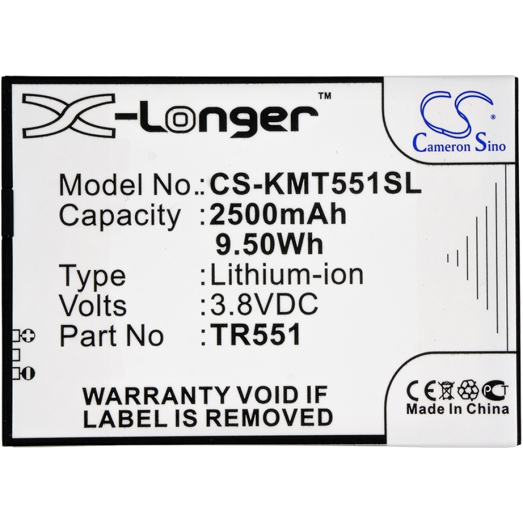 Batteri kompatibel med Kazam CS-KMT551SL