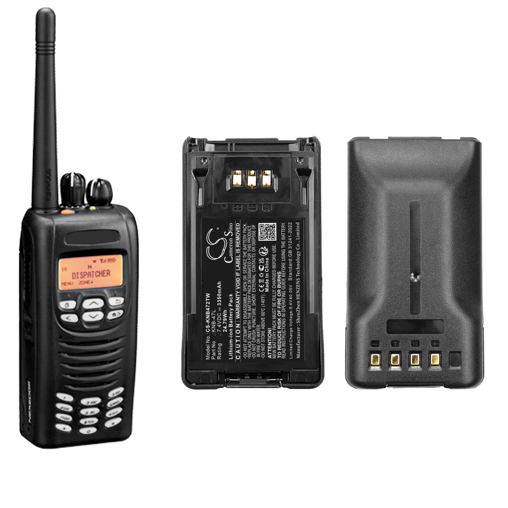 Batterier till radioapparater Kenwood CS-KNB472TW