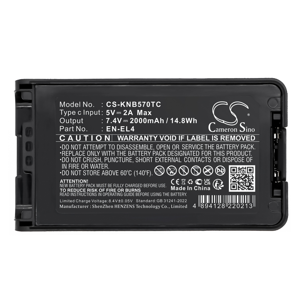 Two-Way Radio Battery Kenwood CS-KNB570TC