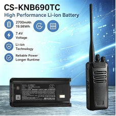 Compatible battery replacement for Kenwood KNB-69L
