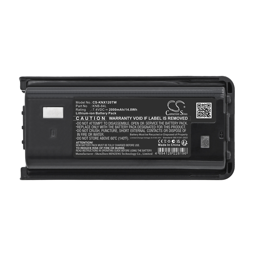 Batteri kompatibel med Kenwood CS-KNX120TW