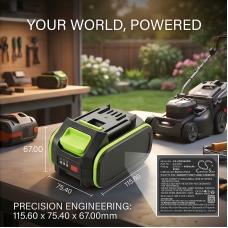 Kompatibel batteribyte för Kress KA3000,KA3055,KAB02,KAB04,KAB08...