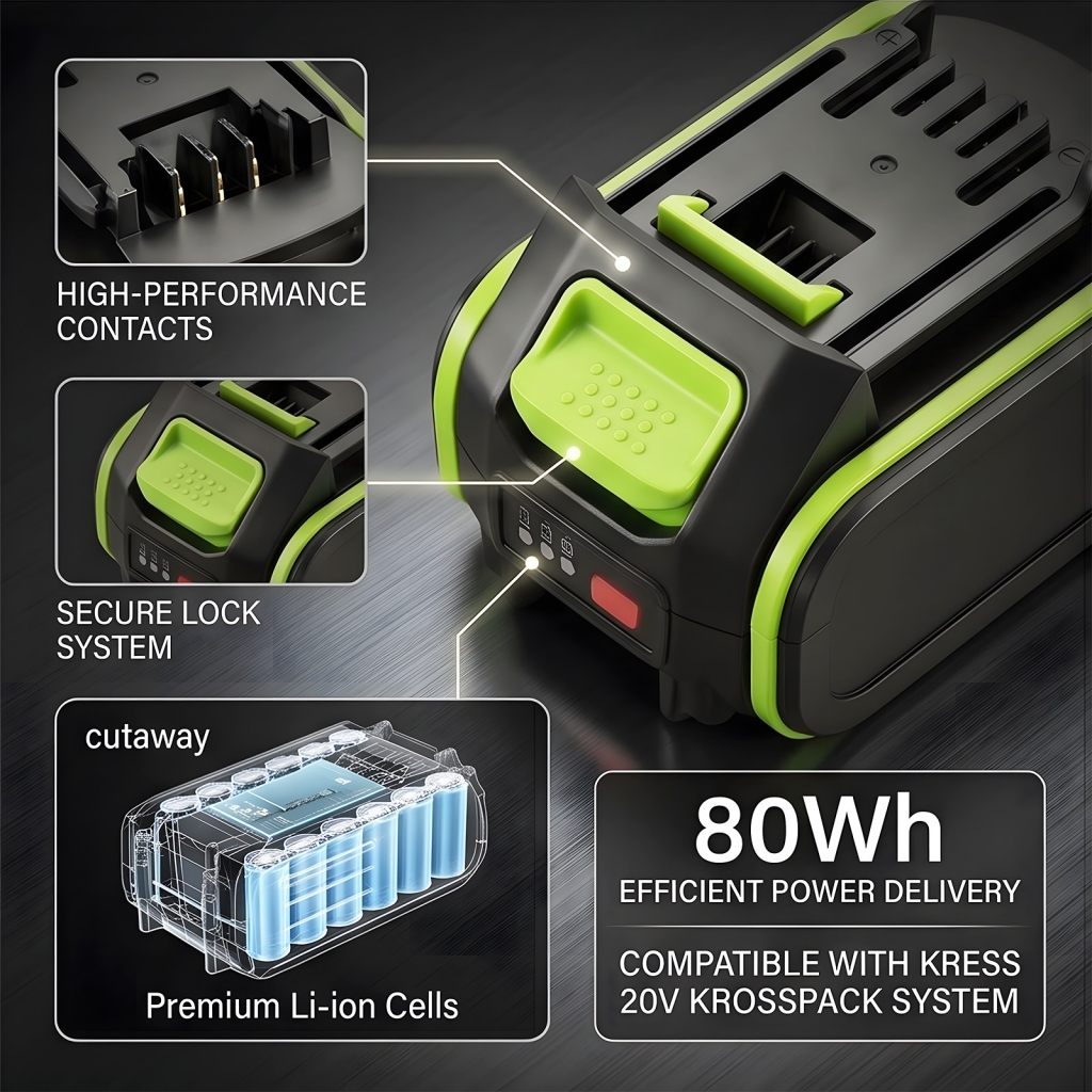 Batteri kompatibel med Kress CS-KRN340PW