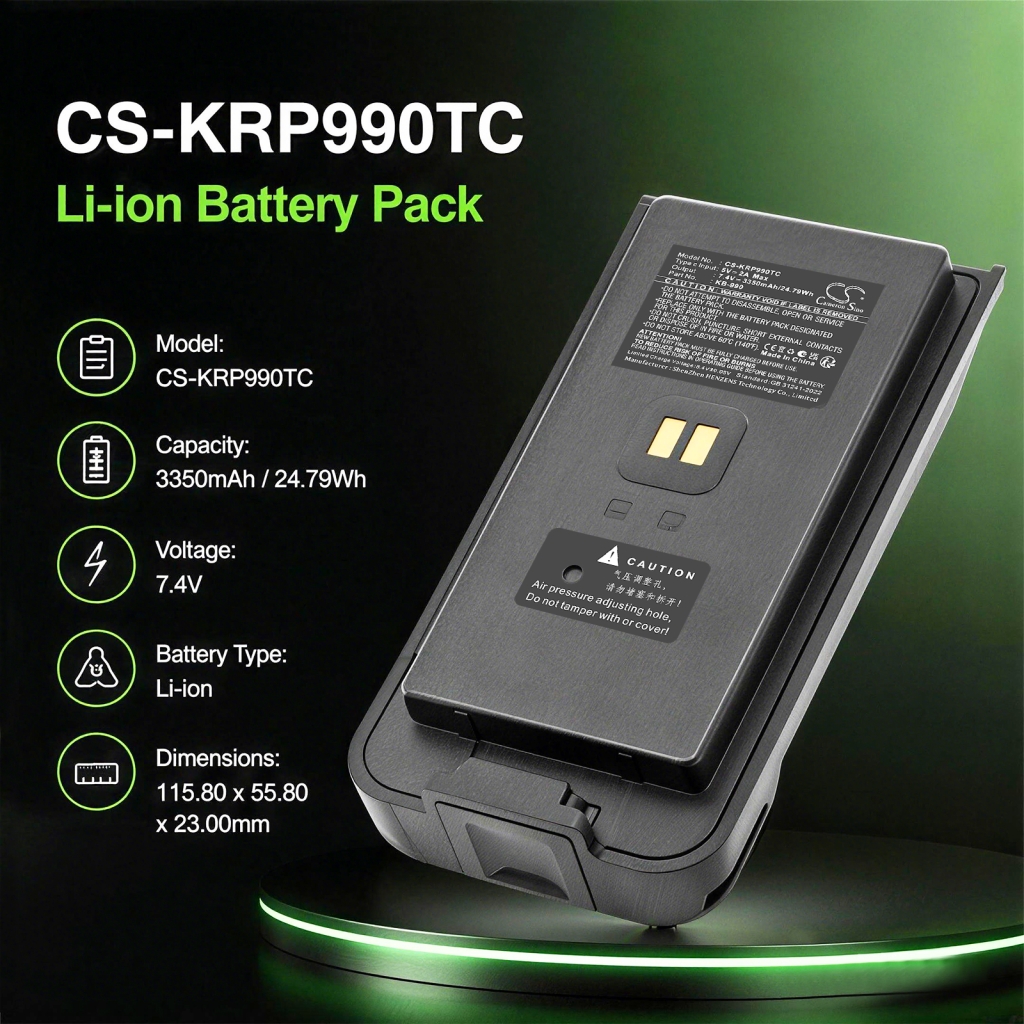 Batteri kompatibel med Kirisun CS-KRP990TC