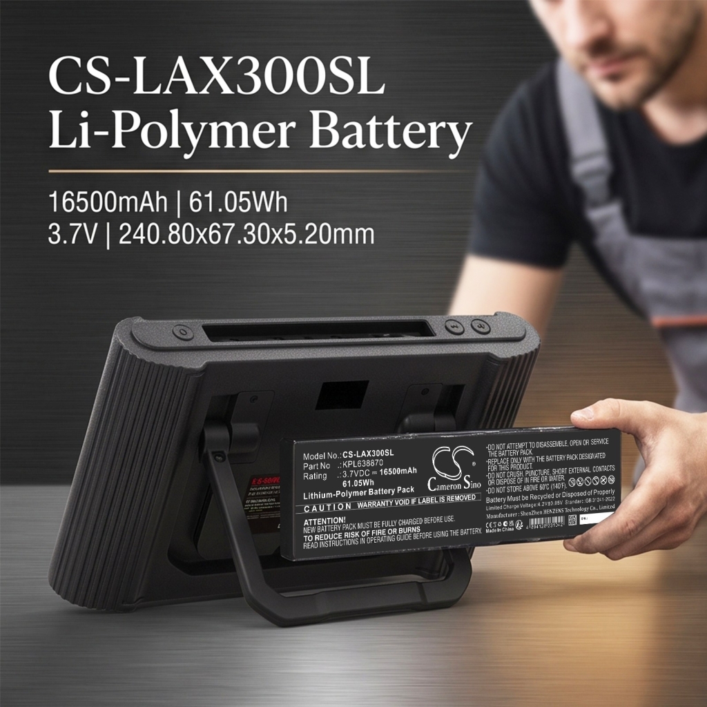 Batteri kompatibel med Launch CS-LAX300SL