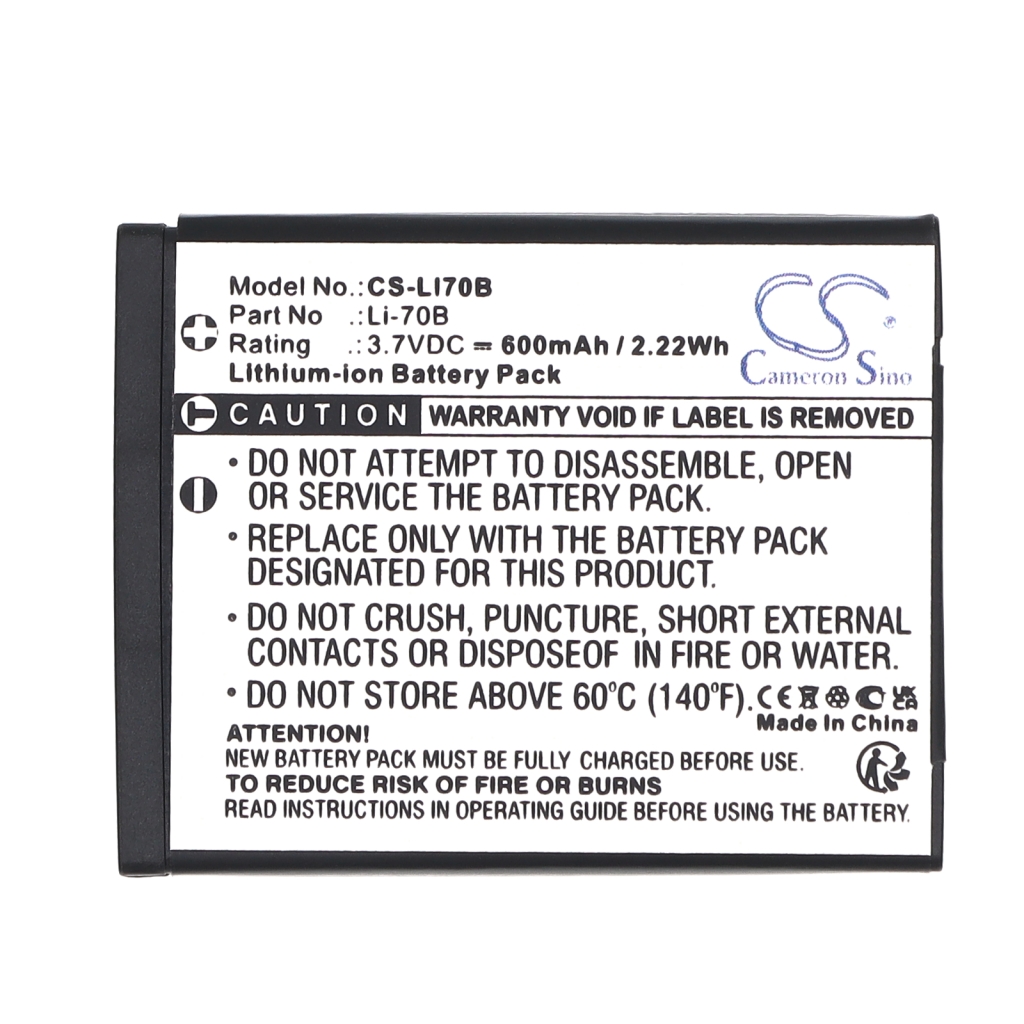 Kamerabatterier Olympus CS-LI70B