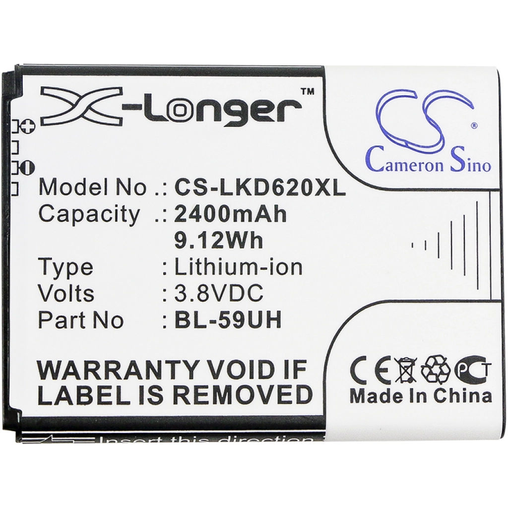 Batterier till mobiltelefoner LG D620R