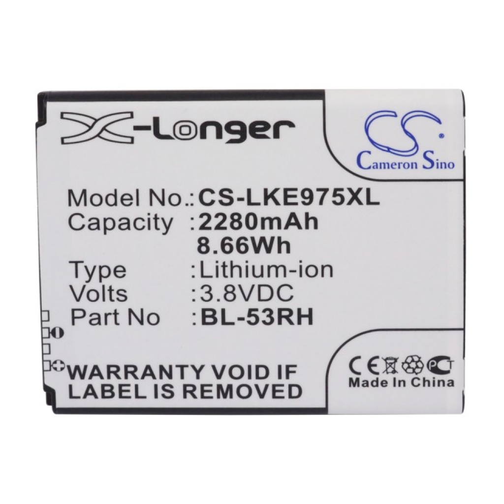 Batteri kompatibel med LG CS-LKE975XL