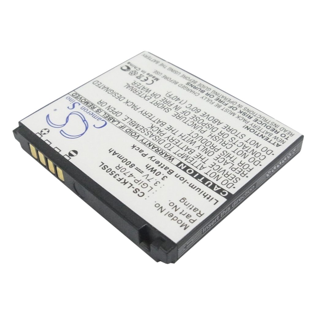 Batterier till mobiltelefoner LG KP500