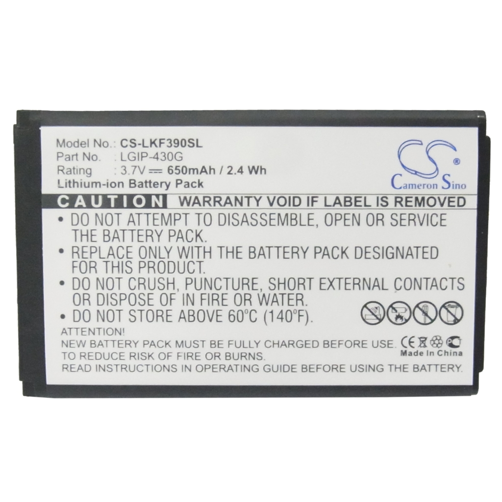 Batterier till mobiltelefoner LG KF757