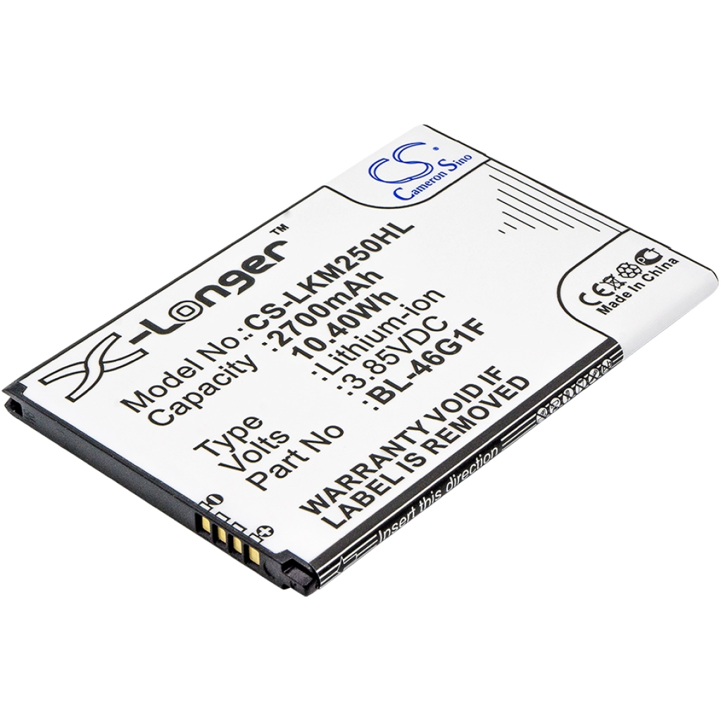Batterier till mobiltelefoner LG CS-LKM250HL