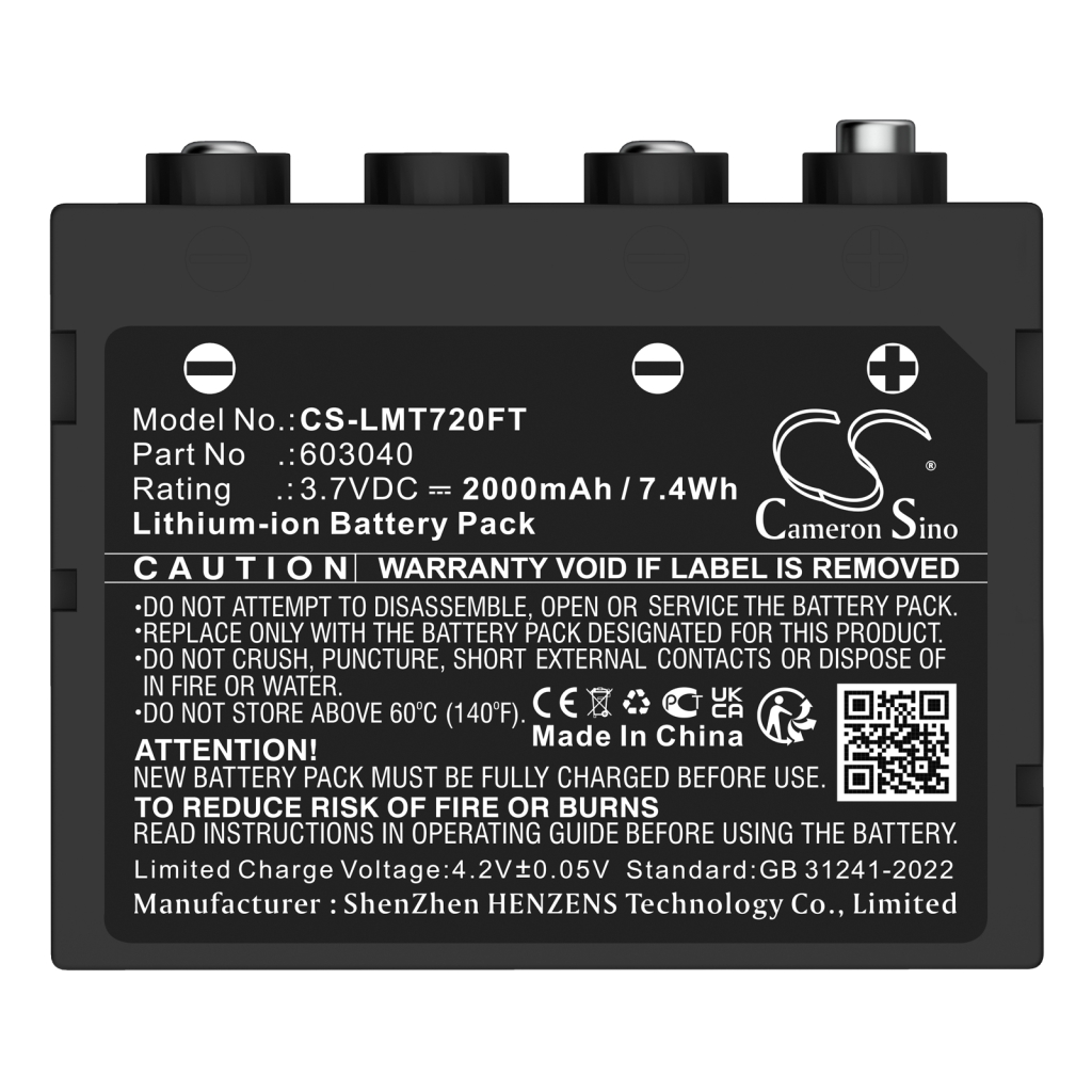 Batterier för belysningssystem Ledlenser CS-LMT720FT