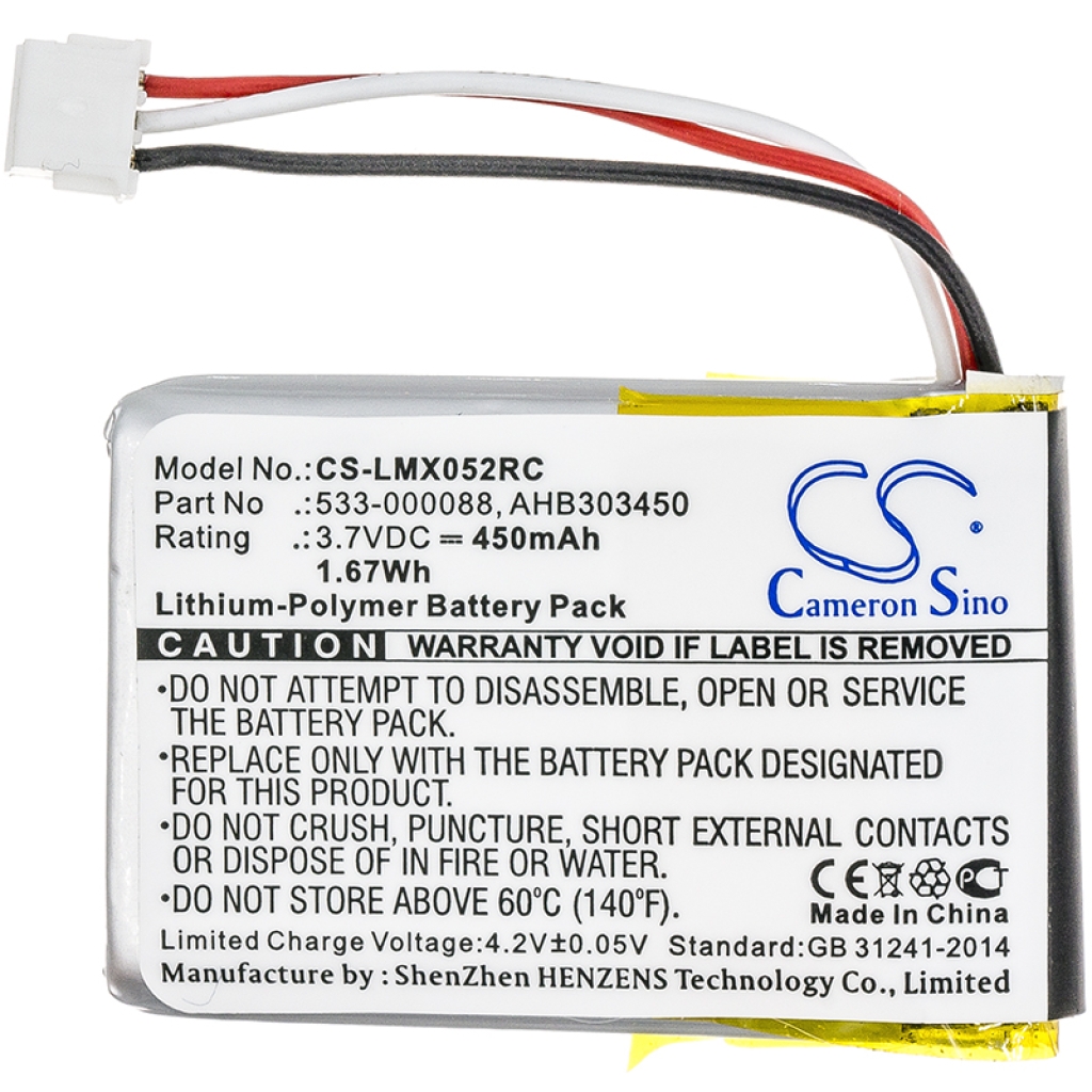 Batterier för tangentbord Logitech CS-LMX052RC
