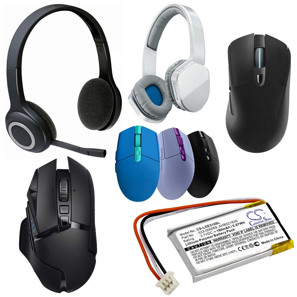 Batterier för trådlösa hörlurar och headsets Logitech CS-LOE310SL
