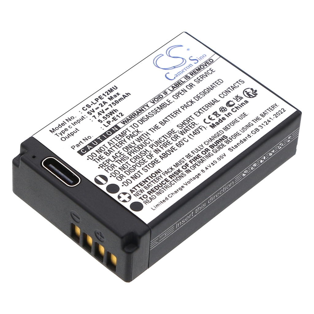 Kamerabatterier Canon CS-LPE12MU