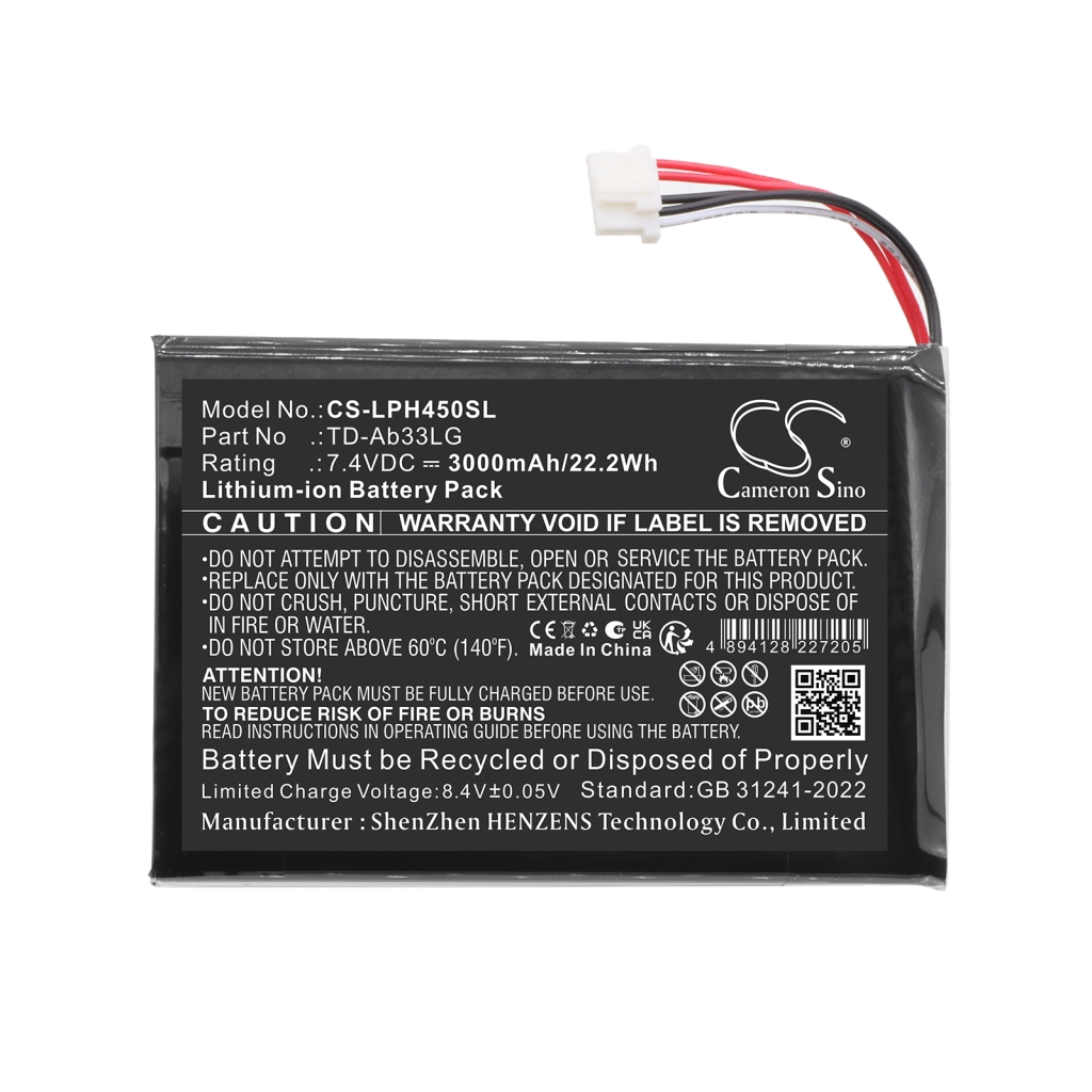 Batteri kompatibel med Lg CS-LPH450SL