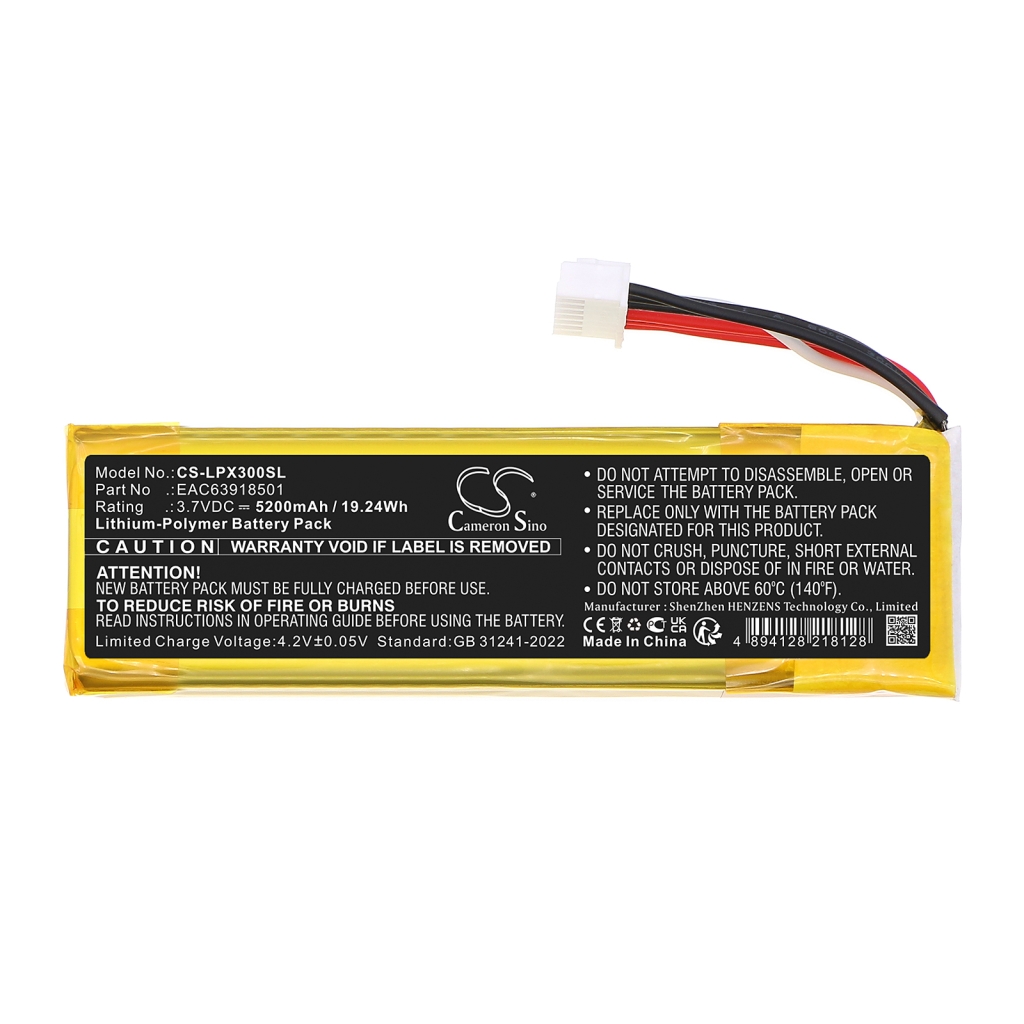 Batterier till högtalare Lg CS-LPX300SL