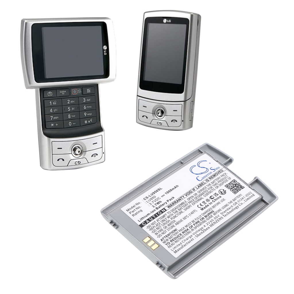 Batterier till mobiltelefoner LG CS-LU950SL