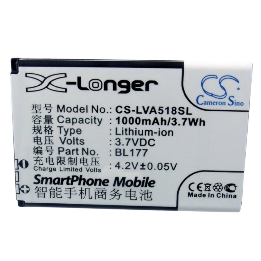 Batterier till mobiltelefoner Lenovo A518