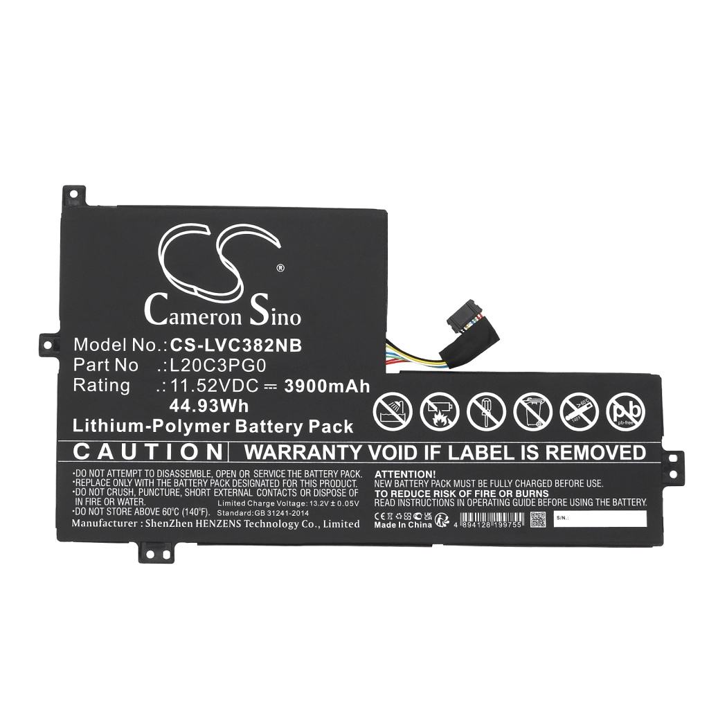 Batterier till bärbara datorer Lenovo CS-LVC382NB