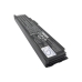 Svart CS-LVE370NB laptopbatteri, vinklad vy av varningssidan