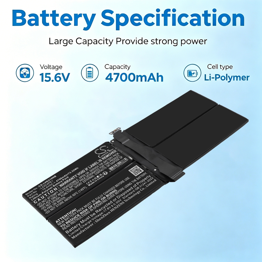 Batteri kompatibel med Lenovo CS-LVK210NB