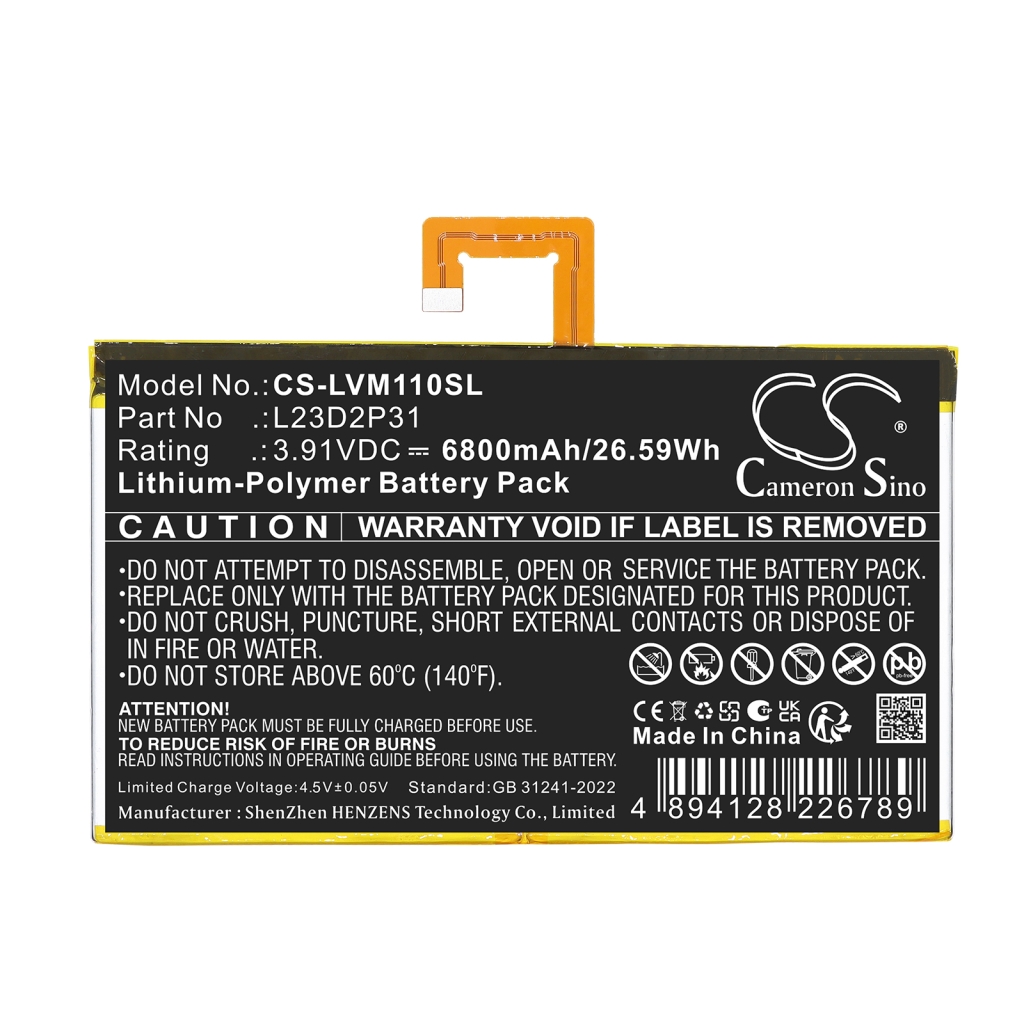 Batteri kompatibel med Lenovo CS-LVM110SL