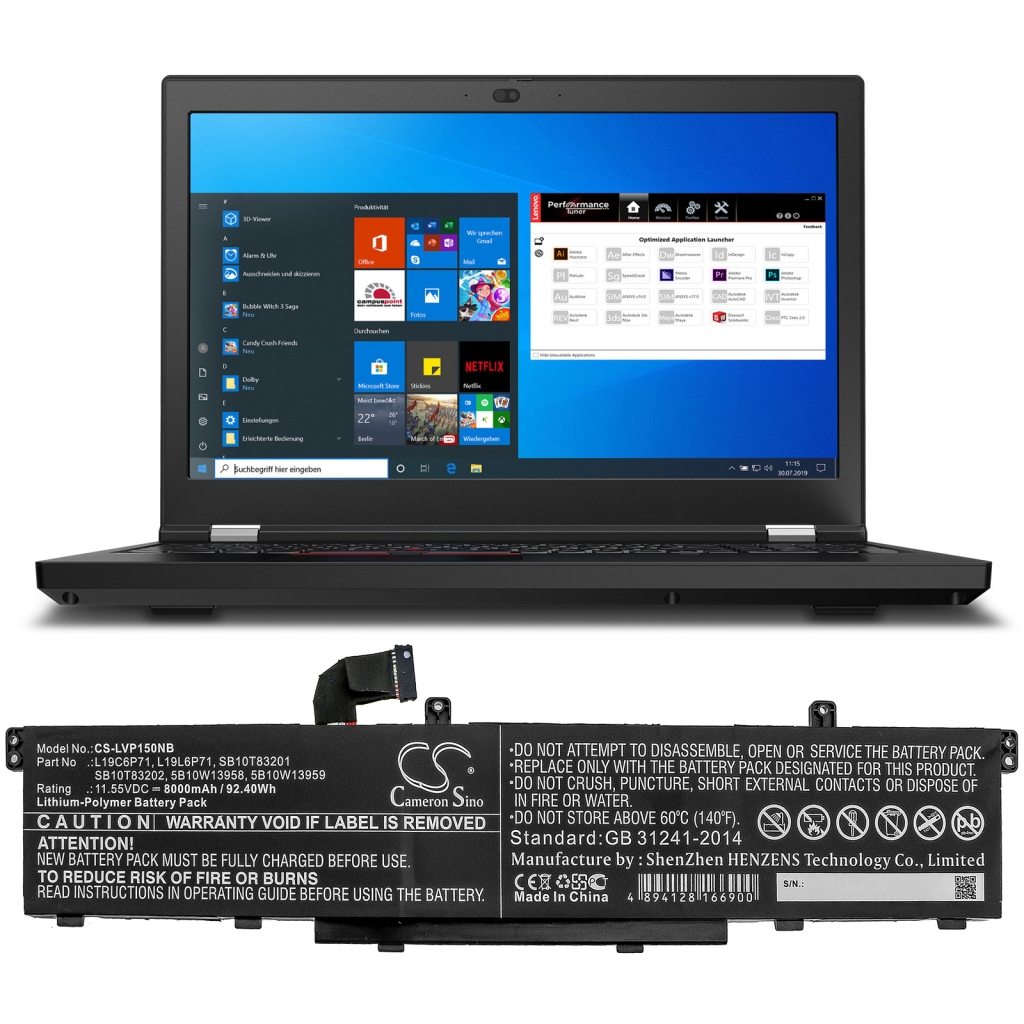 Lenovo ThinkPad P15 Gen 1 20SUS0GA00