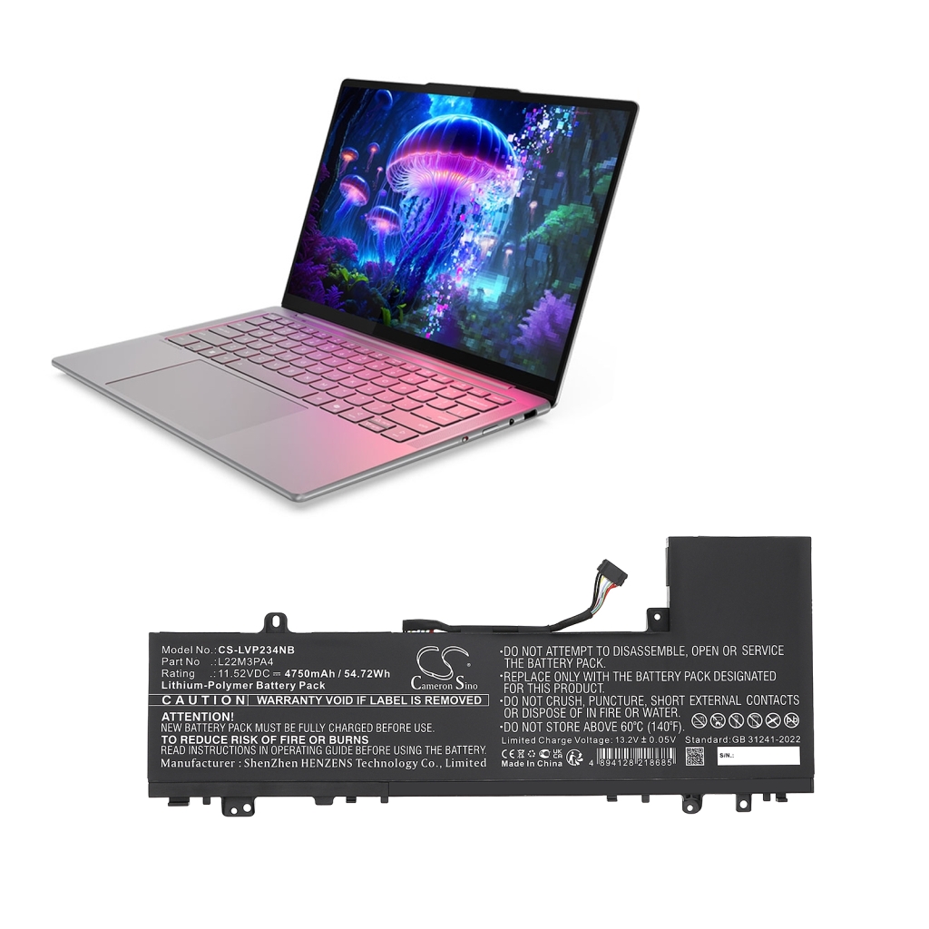 Batterier till bärbara datorer Lenovo CS-LVP234NB