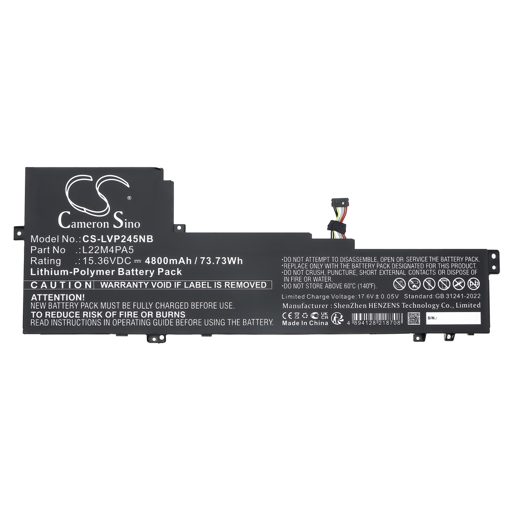 Batterier till bärbara datorer Lenovo CS-LVP245NB