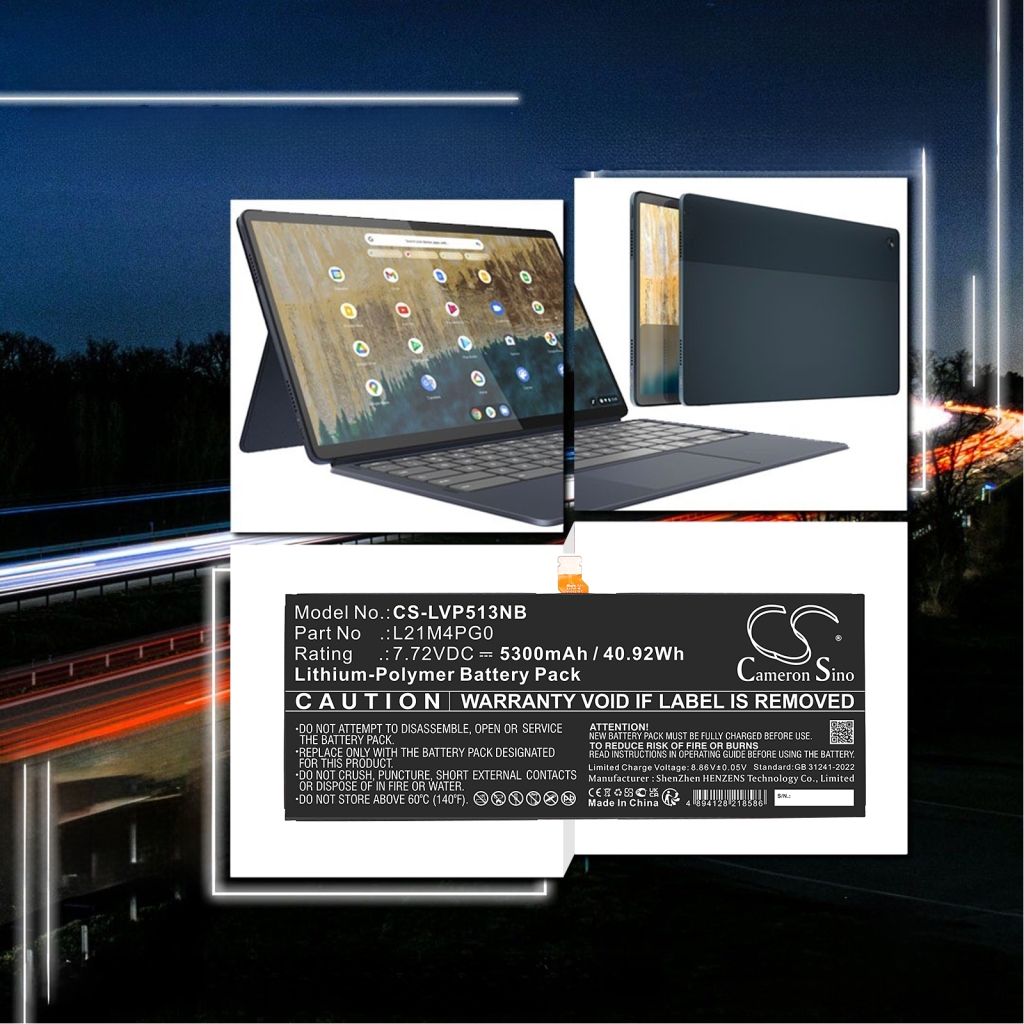 Batterier till bärbara datorer Lenovo CS-LVP513NB