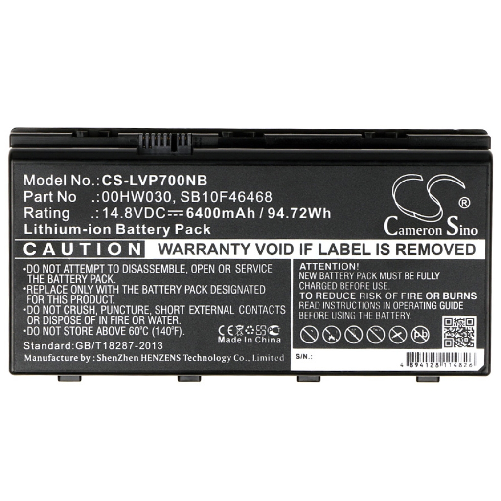 Batterier till bärbara datorer Lenovo CS-LVP700NB
