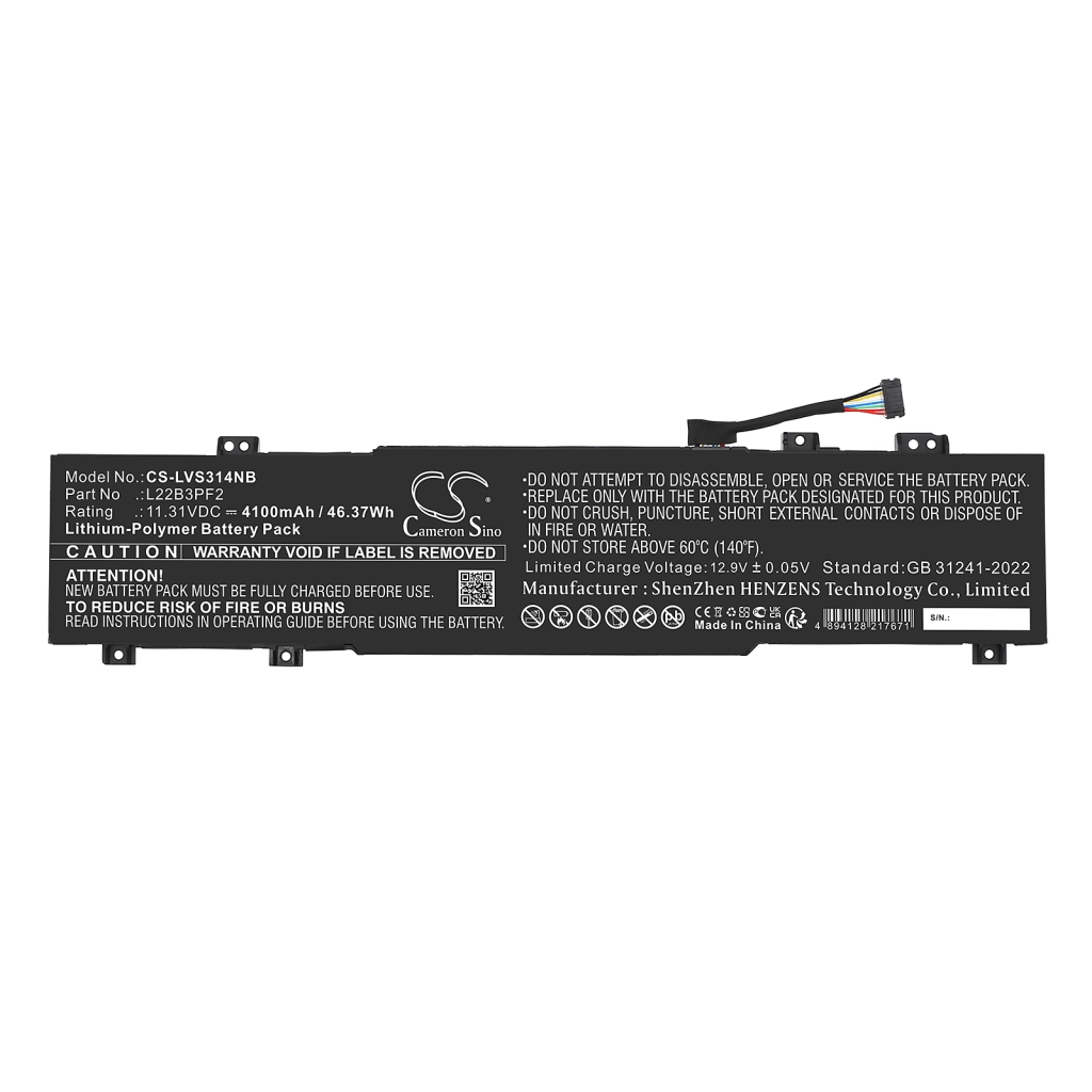 Batterier till bärbara datorer Lenovo CS-LVS314NB