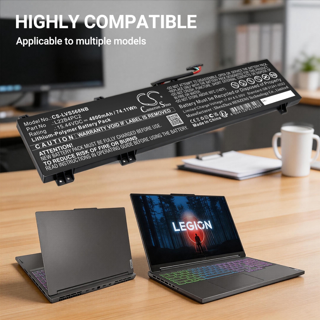 Batteri kompatibel med Lenovo CS-LVS568NB