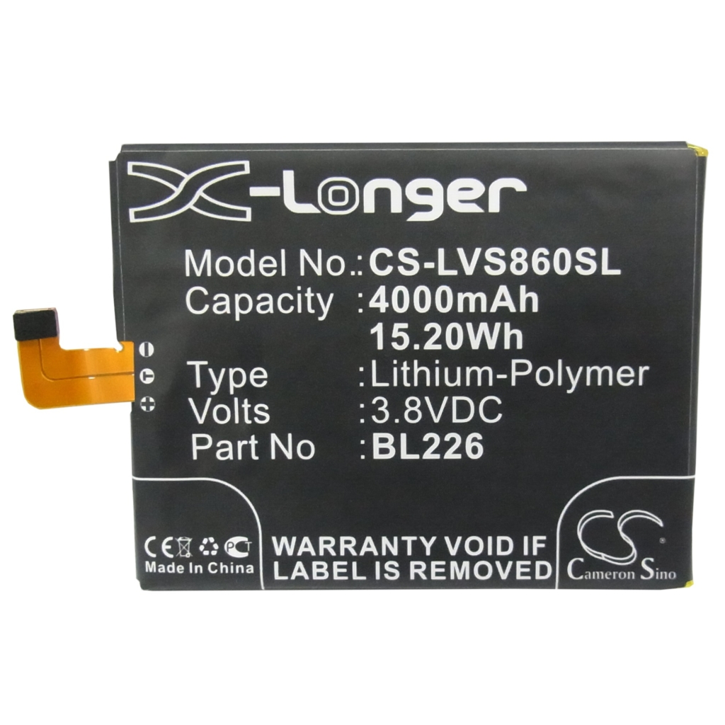 Batteri kompatibel med Lenovo CS-LVS860SL